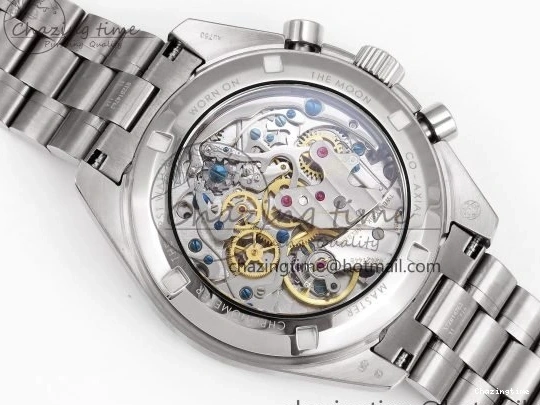 0302 Classic Speedmaster SS RMF Best Edition White Dial on SS Bracelet Lemania HW 7723